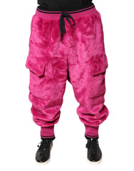Dolce & Gabbana Pink Acrylic Cargo Jogging Sweatpants Pants