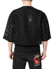 Dolce & Gabbana Black See Through Logo Short Sleeves T-shirt