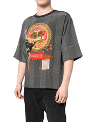 Dolce & Gabbana Black White Graphic Print Short Sleeve T-shirt