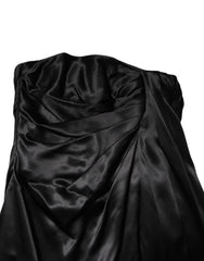 Dolce & Gabbana Black Strapless Sheath A-line Mini Dress