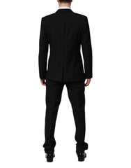 Dolce & Gabbana Black MARTINI Crystal Embellished 3 Pc Suit