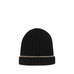 Brunello Cucinelli Black Cashmere Beanie
