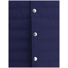 Brunello Cucinelli Blue Polyester Sleveless Jacket