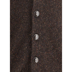 Brunello Cucinelli Brown Alpaca Vicugna Pacos Cardigan