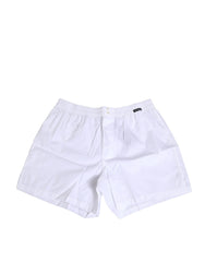 Dolce & Gabbana White Cotton Regular Boxer Shorts Underwear