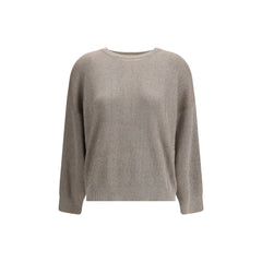 Brunello Cucinelli Beige Cotton Sweatshirt