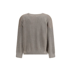 Brunello Cucinelli Beige Cotton Sweatshirt