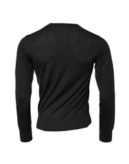 Dolce & Gabbana Gray Cashmere Crew Neck Sweatshirt Sweater