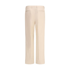 Valentino Beige Fleece Wool Dress Pants