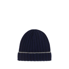 Brunello Cucinelli Blue Cashmere Beanie
