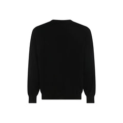 Brunello Cucinelli Black Fleece Wool Sweatshirt