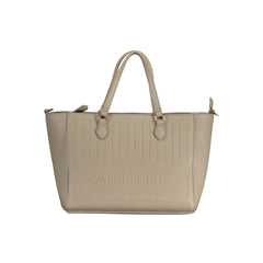 Valentino Beige Polyurethane Women's Bag with Adjustable Shoulder Strap