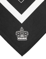 Dolce & Gabbana Black White Printed Square Men Foulard Scarf