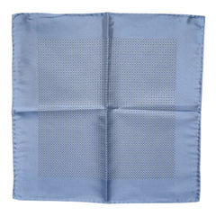 Dolce & Gabbana Light Blue Silk Square Men Foulard Scarf