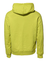Dolce & Gabbana Green Cotton Hooded Logo Sweatshirt Sweater
