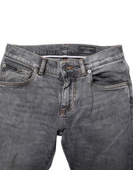 Dolce & Gabbana Gray Cotton Skinny Men Denim Trouser Jeans