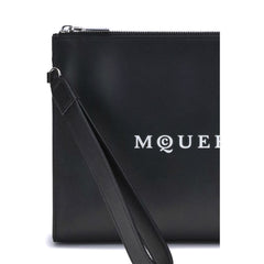 Alexander McQueen Black Calf Leather Bos Taurus Wallet