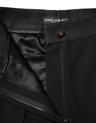 Dolce & Gabbana Black Wool High Waist Skinny Pants