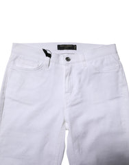 Dolce & Gabbana White GRACE Mid Waisted Skinny Denim Jeans