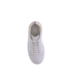 Jimmy Choo White Calf Leather Bos Taurus Chunky Sneakers
