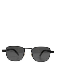 Dolce & Gabbana Black Metal Frame Square Lenses DG2222 Eyewear Sunglasses