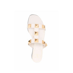 Valentino Garavani Roman Stud Leather Flat Sandals