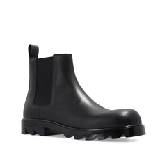 Bottega Veneta Black Calfskin Chelsea Boots