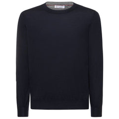 Brunello Cucinelli Blue Cashmere Men Sweater