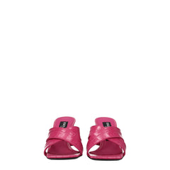 Dolce & Gabbana Pink Leather Platforms