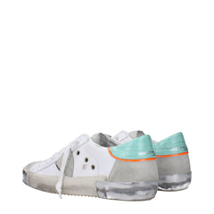 Philippe Model White Leather Low Tops