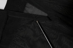 Dolce & Gabbana Black Nylon Leggings Stretch Pants