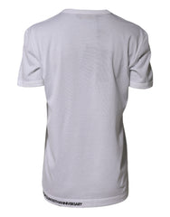 Dolce & Gabbana White DG Loves Moscow Cotton Crew Neck T-shirt