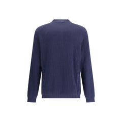 Brunello Cucinelli Blue Cotton Sweatshirt