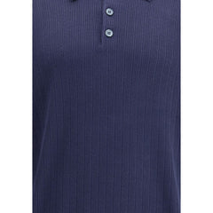 Brunello Cucinelli Blue Cotton Sweatshirt