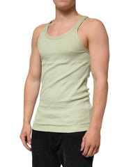Dolce & Gabbana Light Green Tank Sleeveless Men T-shirt