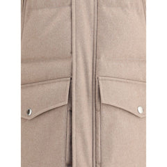 Brunello Cucinelli Beige Cashmere Coat