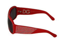 Dolce & Gabbana DG4027 Red Crystal Black Lens Shades Sunglasses