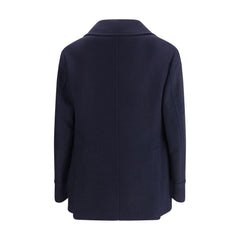 Brunello Cucinelli Blue Wool Coat