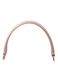 Dolce & Gabbana Strap Pink Leather Gold Tone Big Bag Handle Shoulder Strap