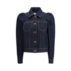 Alexander McQueen Blue Cotton Denim Jacket