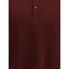 Alexander McQueen Bordeaux Cotton Polo Shirt