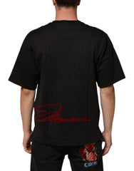Dolce & Gabbana Black Marilyn Monroe Cotton Crew Neck T-shirt