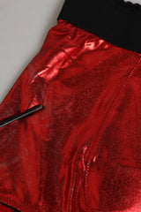 Dolce & Gabbana Red Polyester High Waist Girdle Women Underwear
