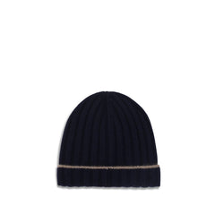 Brunello Cucinelli Blue Cashmere Beanie