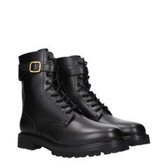 Celine Black Leather Ankle Boots