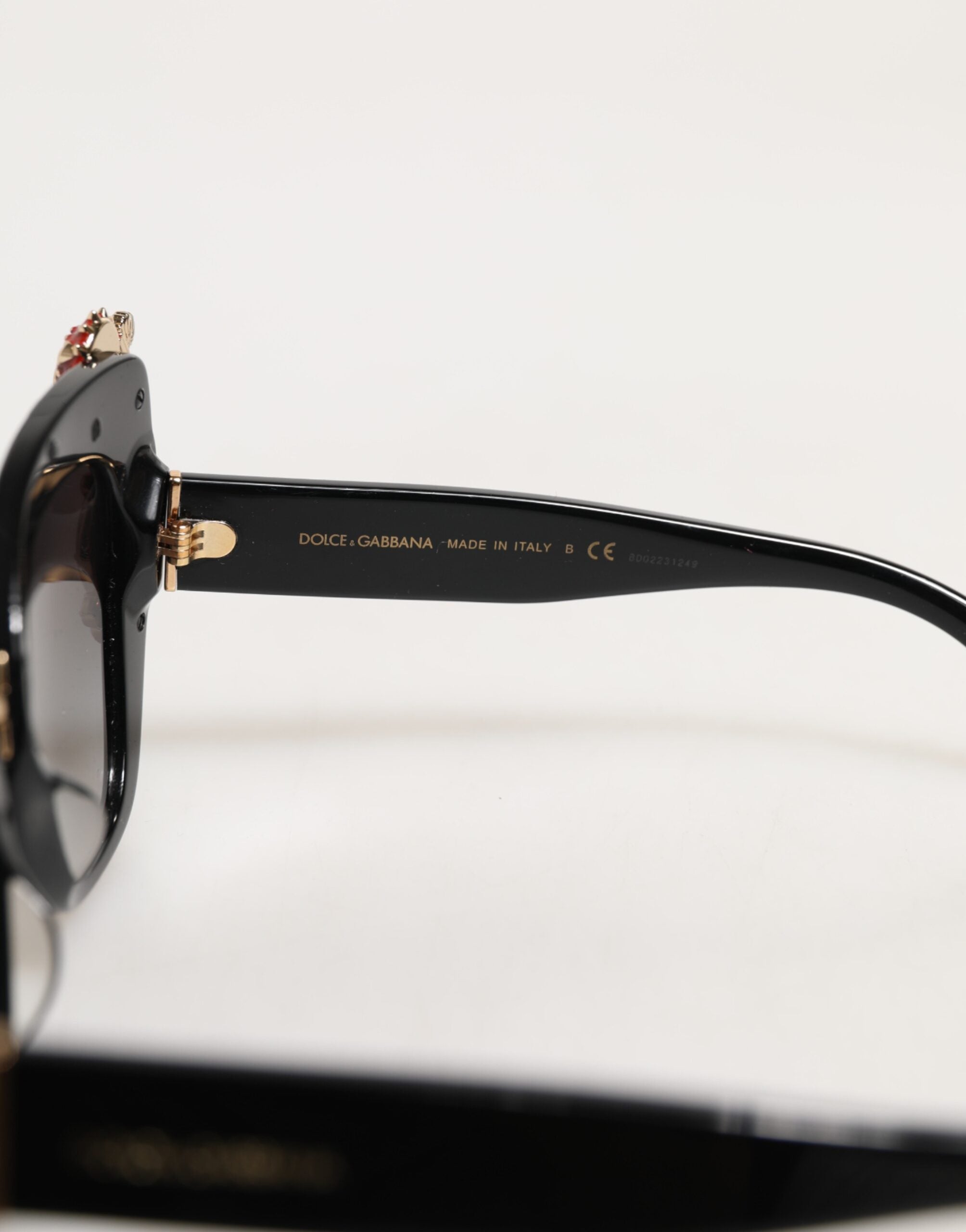Dolce & Gabbana DG4319F Red Sacred Heart Crystal Butterfly Sunglasses
