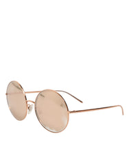 Dolce & Gabbana DG2215K Gold Metal Round Shades Eyewear Sunglasses