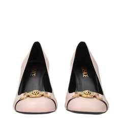 Versace Pink Leather High Heel Pumps