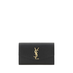 Saint Laurent Black Calf Leather Bos Taurus Shoulder Bag