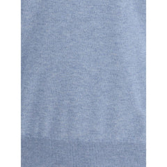Brunello Cucinelli Blue Cashmere Sweater